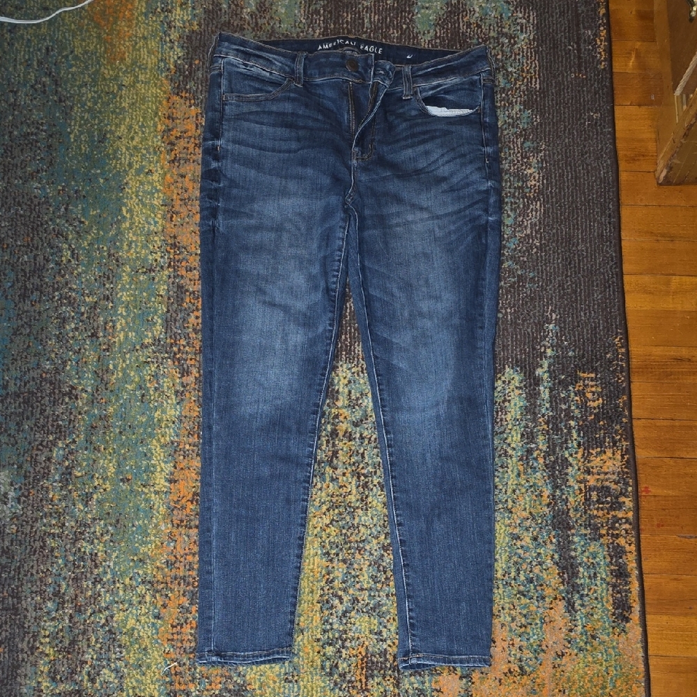 American Eagle Blue Stretch Denim Jeans